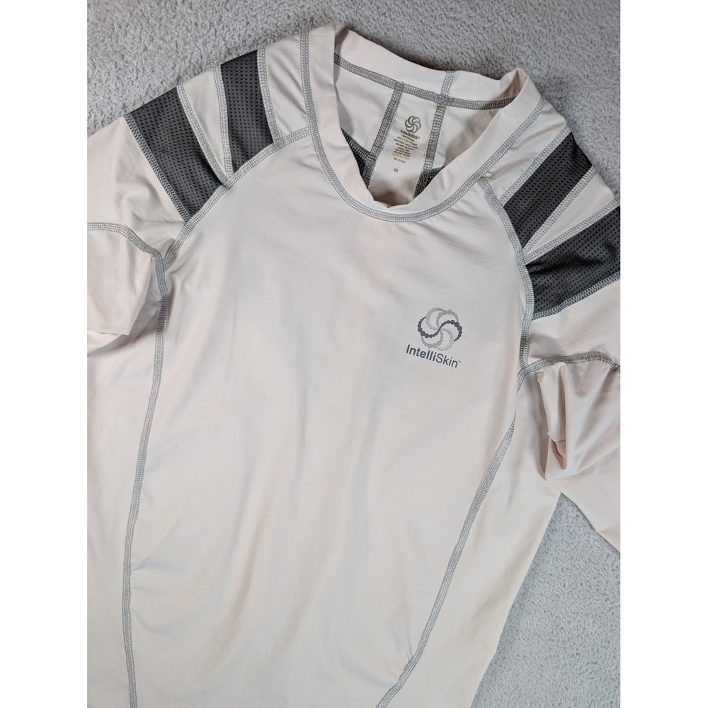 IntelliSkin Foundation Shirt 2.0 Posture Compression Top Mens XL White Gray